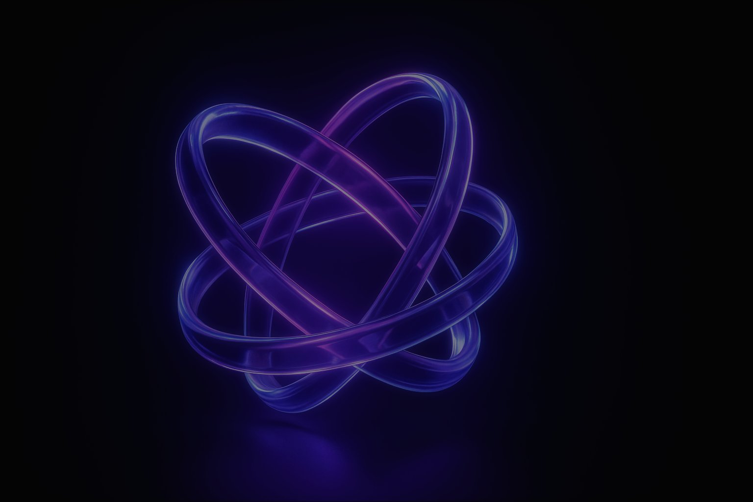 Glass orbiting rings representing AI integrations in SaaS marketing strategies