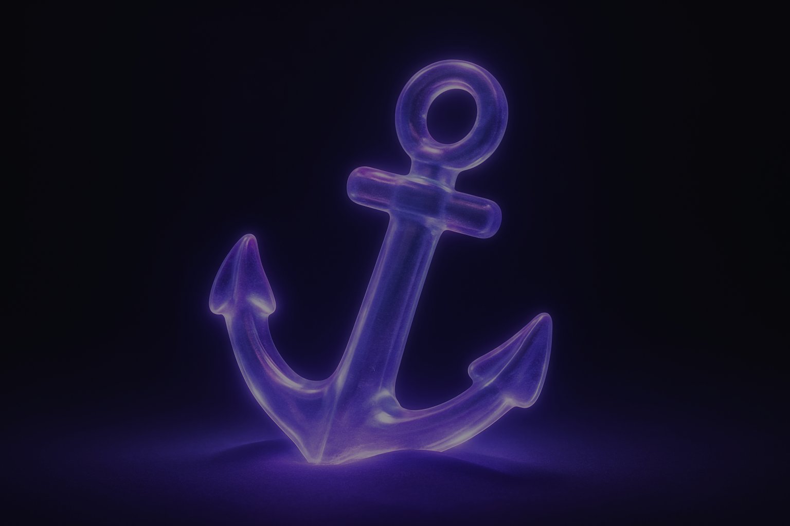 Glassy anchor grounded in smooth ground, showing B2B local SEO's proximity benefits